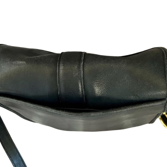 Coach Vintage Black Leather Scout Crossbody Bag - Picture 5 of 8